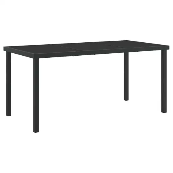 7-osaline pruunist polürotangist aiamööbli komplekt patjadega, klaasplaadiga laud 160 x 80 cm, 6 reguleeritava seljatoega tooli – 5