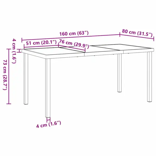 7-osaline pruunist polürotangist aiamööbli komplekt patjadega, klaasplaadiga laud 160 x 80 cm, 6 reguleeritava seljatoega tooli – 10