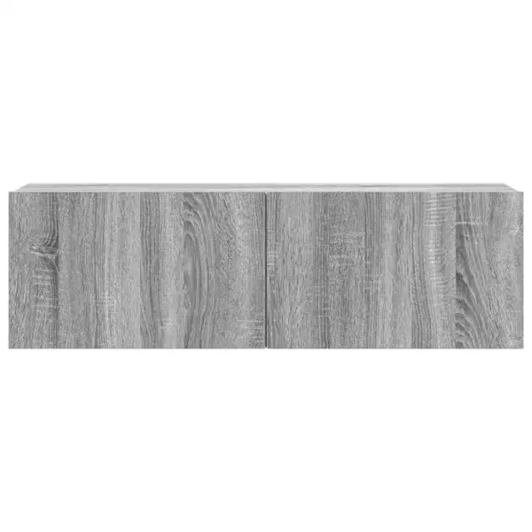 7-osaline seinale paigaldatav telerikappide komplekt, hall Sonoma tamm, tehispuit – 6