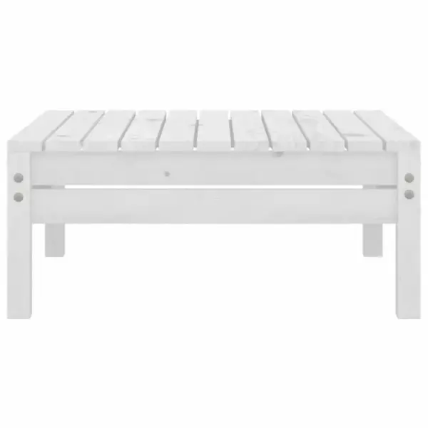 7-osaline modulaarne aiadiivanikomplekt, valge männipuidust – 9