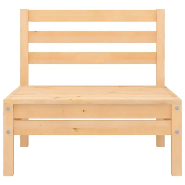 8-osaline modulaarne aiadiivanikomplekt, täismännipuit, pruun – 8