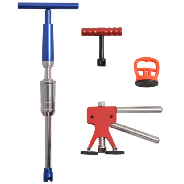 80-osaline auto mõlkide eemaldamise komplekt, roostevaba teras, liughaameri ja liimipüstoliga – 3