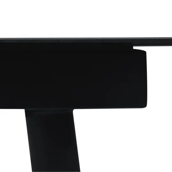 9-osaline aiamööbli komplekt, must PVC-rotang, klaasplaadiga laud 190 x 90 cm – 10