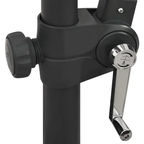 Konsooljalaga aia päikesevari LED-valgustitega, taevasinine, 300 cm – 9