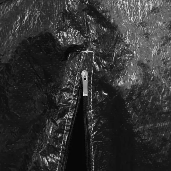 Aiakiige kaitsekatted, 2 tk, must PE, 135 x 105 x 175/140 cm, 6 kinnitusavaga – 9