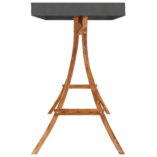 Aiakiige raam antratsiithalli katusega, painutatud puit, 175 x 101 x 161,5 cm – 5