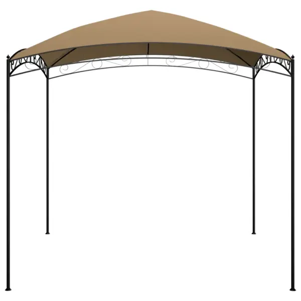 Lehtla aeda 3 x 3 x 2,65 m, pruunikashall, terasraamiga, PA-kattega katus 180 g/m² – 3