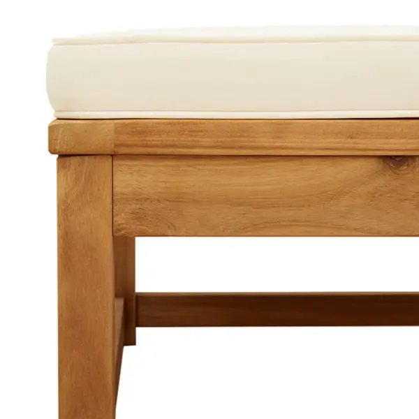 3-osaline modulaarne aiamööbli komplekt patjadega, akaatsiapuit, kreemjasvalged polüesterpadjad – 6