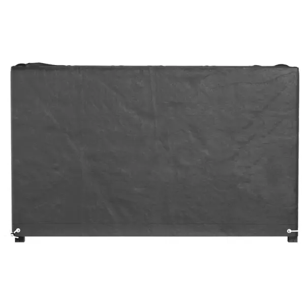 Vettpidavad ristkülikukujulised aiamööblikatted, must, 2 tk, 160 x 120 x 75 cm, 8 aasaga – 4