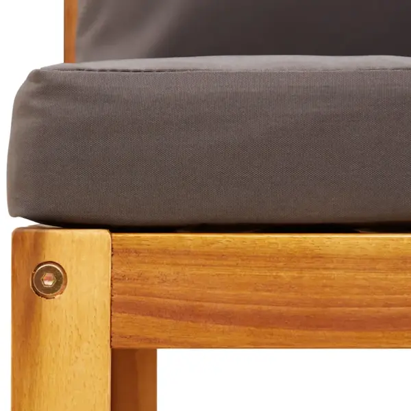 Puidust aianurgadiivan patjadega, akaatsiapuit ja hall PE-rotang, 65 x 65 x 65 cm – 8