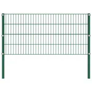 Aiapaneelide komplekt postidega, pulbervärvitud raud, samblaroheline, 1,7 x 0,8 m