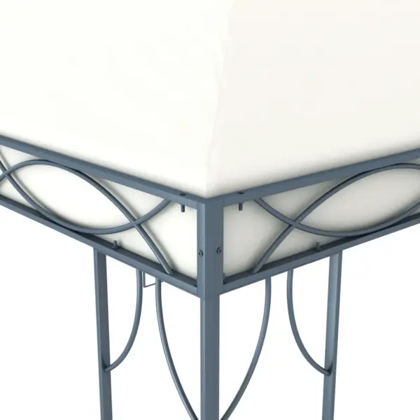 Aiapaviljon LED-nöörvalgustiga, kreemjas, 300 x 300 cm – 5