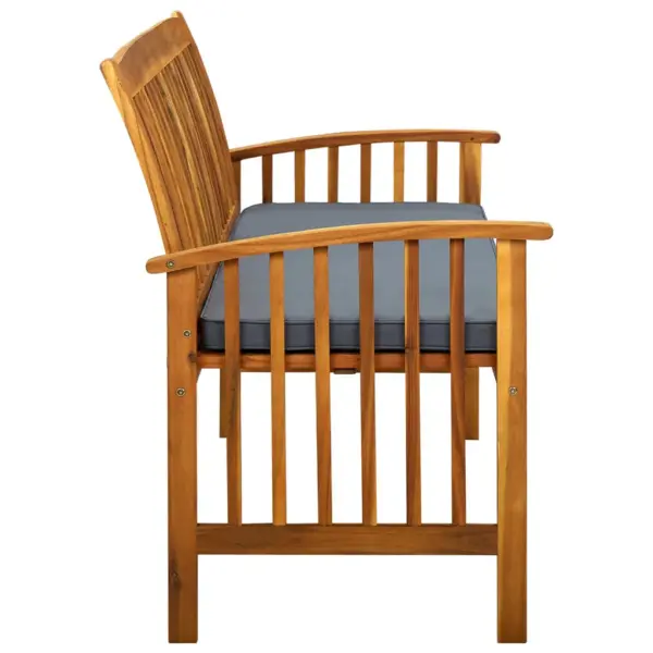 Aiapink tumehalli padjaga, toekas õliviimistlusega akaatsiapuit, 147 cm – 4