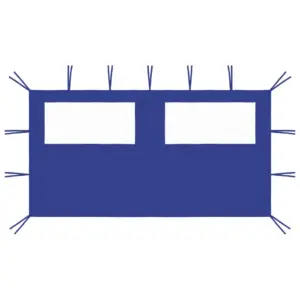 Aiatelgi külgsein akendega, sinine, 4 x 2 m