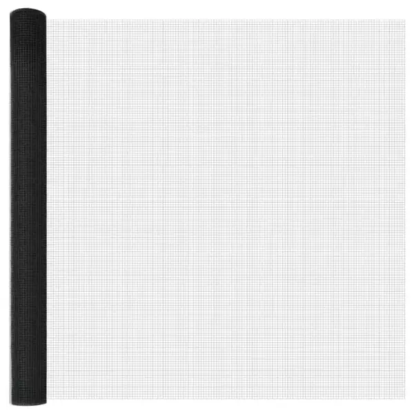 Aiavõrgu ja postide komplekt, hall, 25 x 1,5 m, 16 x 16 mm võrk, teras ja PVC, 26 posti – 7