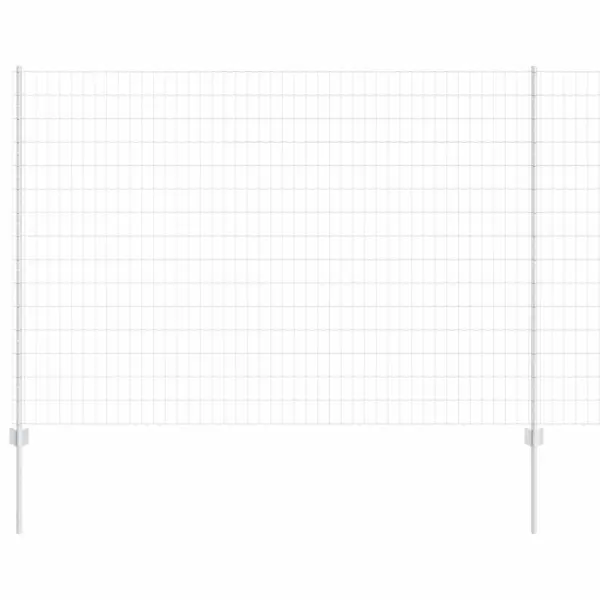 Aiavõrgu ja postide komplekt, hõbedane teras, 1,5 x 10 m – 5