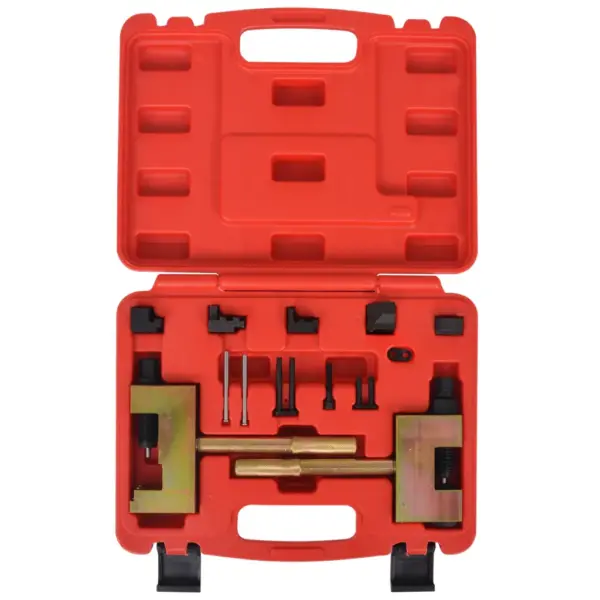 Ajastusketi neetimise tööriistakomplekt Mercedes/Chrysler/Jeep mootoritele, teras, hoiukohver 26,5 x 21,5 x 6 cm – 2