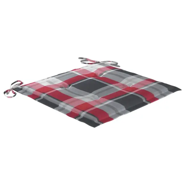 Akaatsiapuidust aiatoolid patjadega, 6 tk, pruun, 56 x 62 x 92 cm - 5