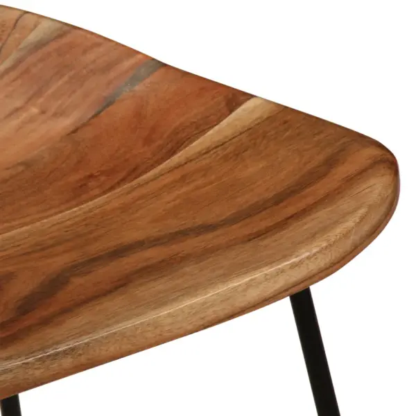 Akaatsiapuidust baaritoolid metallraamiga, 2 tk, 41 x 36 x 82 cm – 5