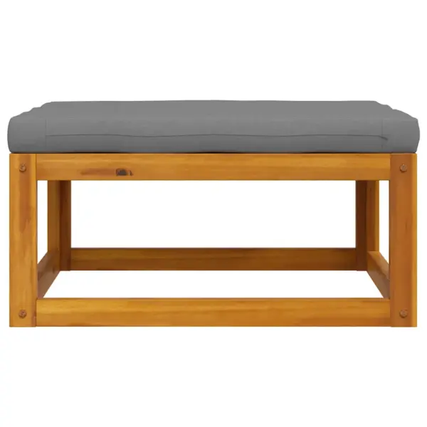 Akaatsiapuidust jalapink tumehalli istmepadja ja õliviimistlusega, 68 x 68 x 29 cm – 5