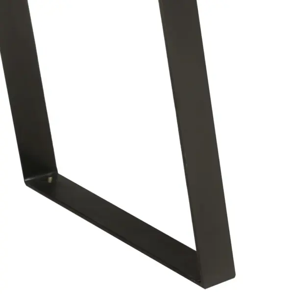 Konsoollaud naturaalsete servadega, akaatsiapuit ja must terasraam, 100 x 35 x 76 cm – 7