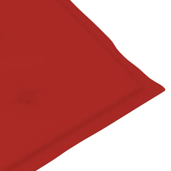 Kokkupandav akaatsiapuidust lamamistool jalatoe ja punase istmepadja, 3-asendiline, 167 x 56 x 75 cm – 9