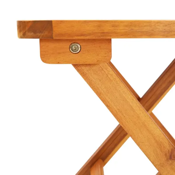 Akaatsiapuidust lamamistoolide komplekt lauaga, veinipunaste patjadega, 2-osaline – 12