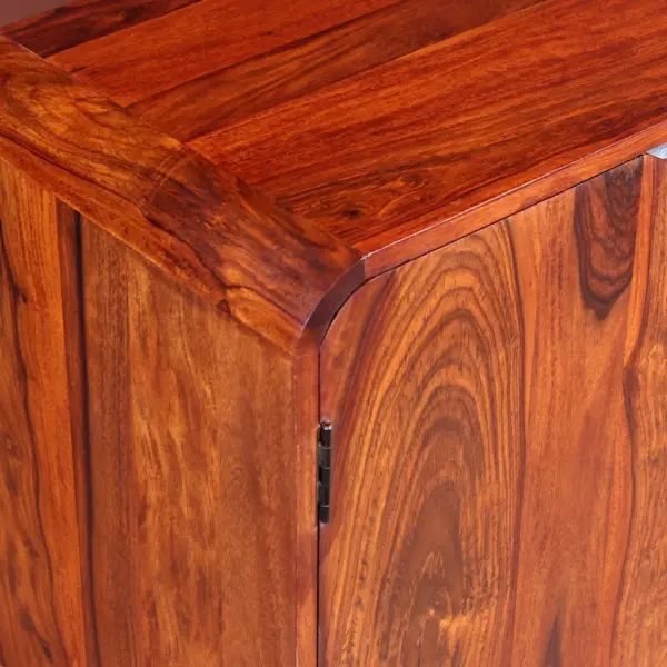 Akaatsiapuidust puhvetkapp kahe uksega, pruun, 75 x 35 x 60 cm - 8