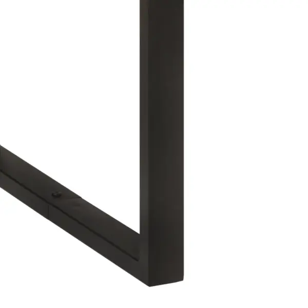 Industriaalstiilis akaatsiapuidust söögilaud musta terasraamiga, 180 x 90 x 76 cm – 7