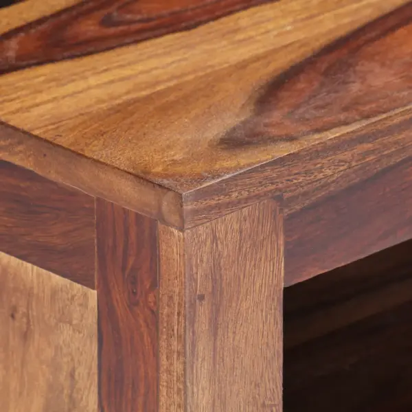 Akaatsiapuidust telerikapp 2 sahtliga, pruun, 90 x 30 x 40 cm – 5