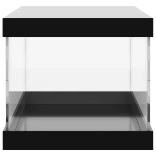 Tolmukindel akrüülist vitriinkast, läbipaistev, musta põhjaga, 34 x 16 x 14 cm – 4