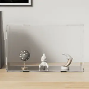 Läbipaistev-must akrüülist vitriinkarp, tolmukindel, 31 x 17 x 19 cm