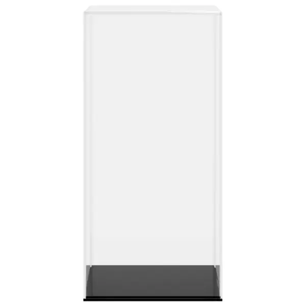 Akrüülist vitriinkast kollektsioonidele, läbipaistev/must, 17 x 12 x 25 cm – 4