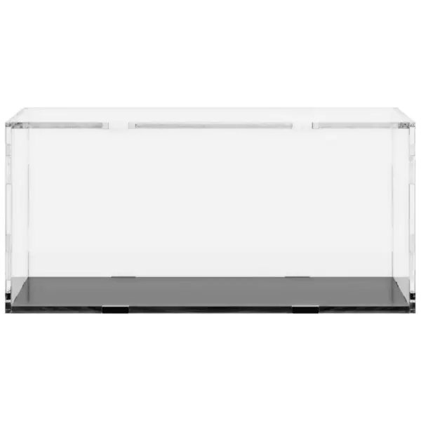 Akrüülist vitriinkast kollektsioonide eksponeerimiseks, läbipaistev/must, 30 x 15 x 14 cm – 3