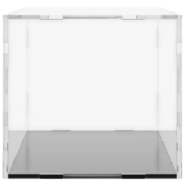 Akrüülist vitriinkast kollektsioonide eksponeerimiseks, läbipaistev/must, 30 x 15 x 14 cm – 4
