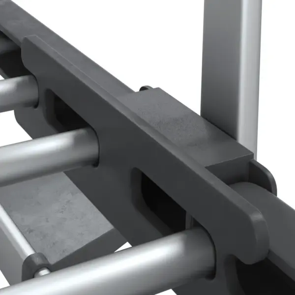 Riiul ja kuivatusrest pesumasina või WC kohale, hõbedane alumiinium, reguleeritava kõrgusega, 77 x 52 x 192 cm – 6