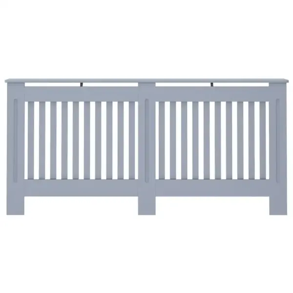 Radiaatorikate riiulina kasutatav, antratsiithall MDF, 172 x 19 x 81,5 cm – 4