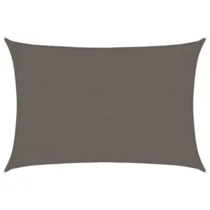 Ristkülikukujuline päikesepuri 90% UV-kaitsega, antratsiithall HDPE 160 g/m², 2,5 x 2 m