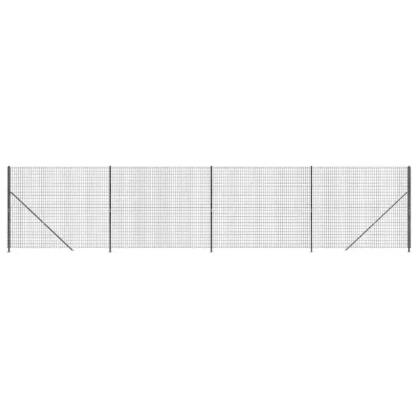 Traataia komplekt äärikutega, antratsiithall PVC-kattega tsingitud teras, 2 x 10 m – 2