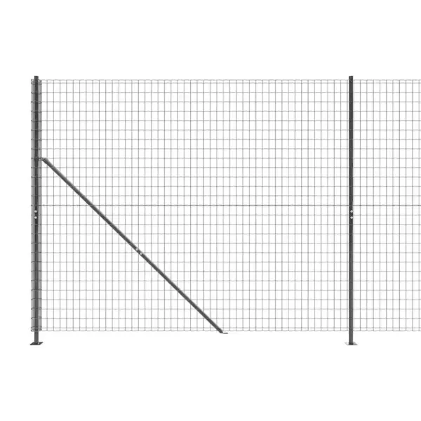 Traataia komplekt äärikutega, antratsiithall PVC-kattega tsingitud teras, 2 x 10 m – 4