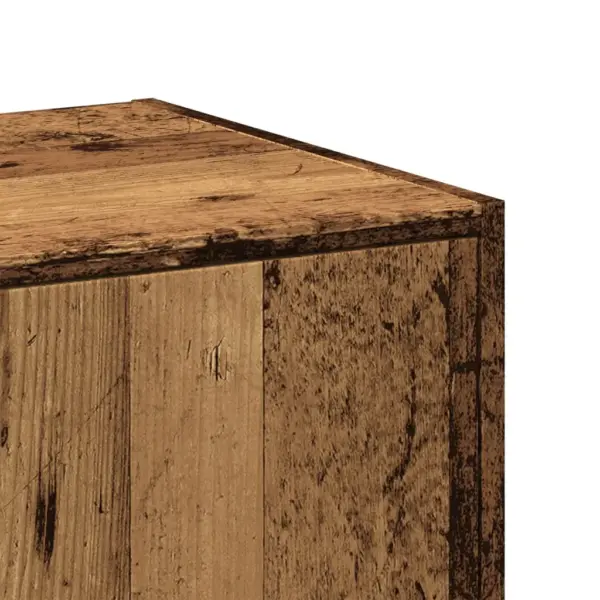 Apteegikapp 4 sahtliga, vana puidu toon, tehispuit, 40 x 41 x 144,5 cm – 8