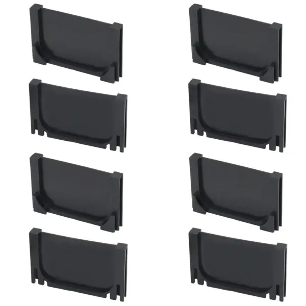 Äravoolukanalite komplekt restidega, must plast, 4 m (4 x 100 x 12,5 x 8 cm) – 5