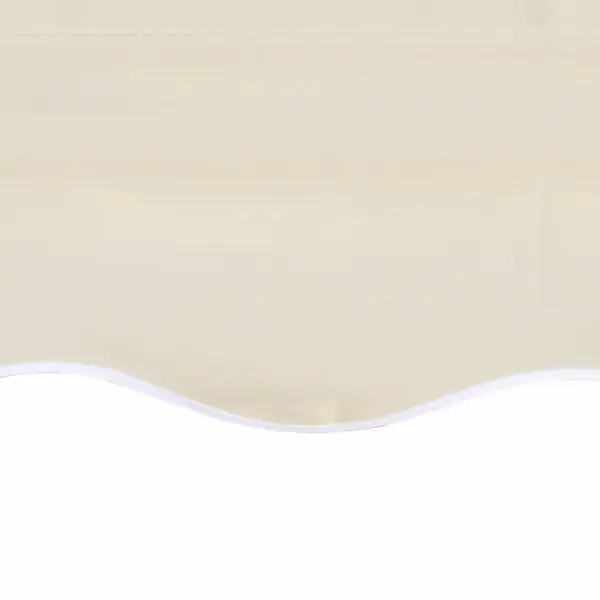 Asendusvarikatuse riie terrassile, kreemjasvalge, 6 x 3 m raamile, polüester – 4