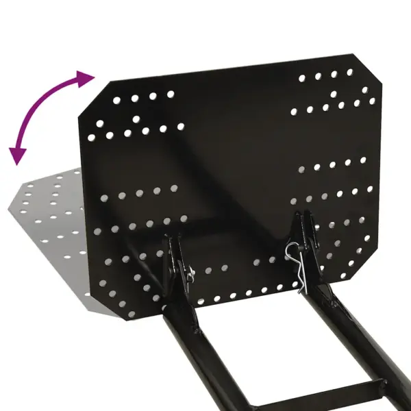 ATV lumesahk, 150 x 38 cm, must, pulbervärvitud teras – 9