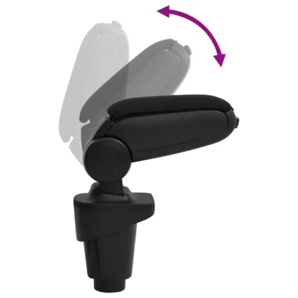 Reguleeritava kõrgusega auto käetugi panipaigaga, must ABS, Fiat 500L (2012), 14 x 35 x 37–53 cm – 7