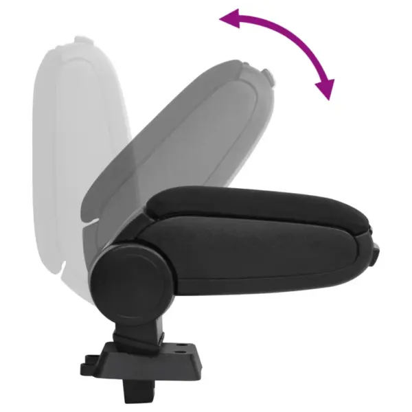 Reguleeritav auto käetugi panipaigaga, must ABS, Nissan Tiida 2005, 12 x 33 x (24-42) cm – 7