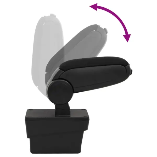 Reguleeritav auto käetugi panipaigaga, must ABS, Skoda Octavia al 2014, 17 x 40 x 31–49 cm – 7