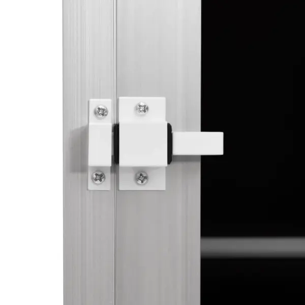 Auto pagasiruumi koerapuur kahe uksega, hõbedane alumiinium ja MDF, 89 x 69 x 50 cm – 10