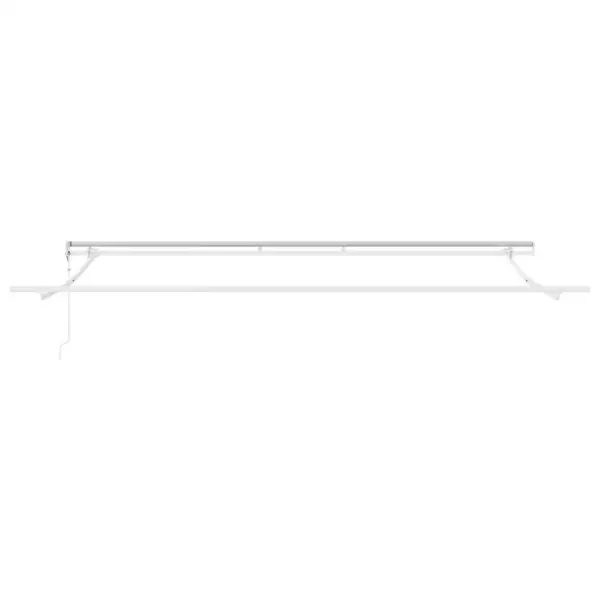 Automaatne sissetõmmatav terrassimarkiis kaugjuhtimispuldiga, burgundiapunane, valge alumiiniumraam, vett ja mustust hülgav polüesterkangas, 400 x 300 cm – 4