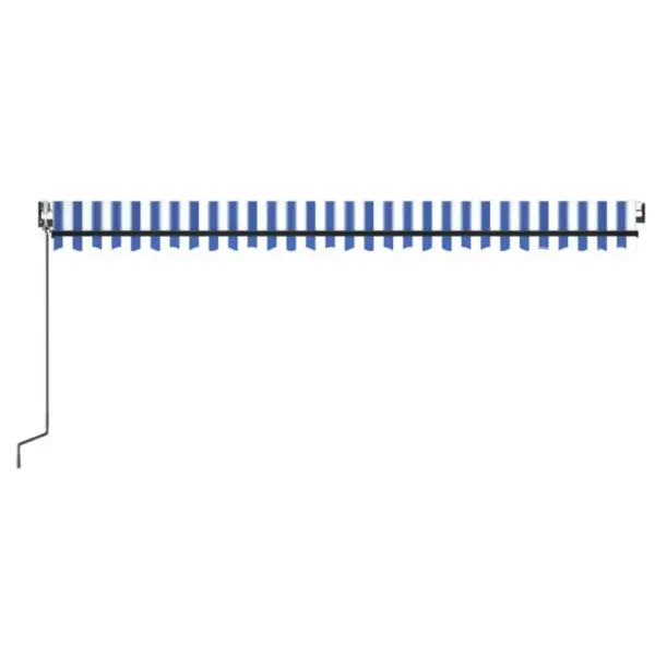 Automaatne terrassi varikatus LED valgustusega ja tuuleanduriga, sinivalge, 500 x 300 cm – 4